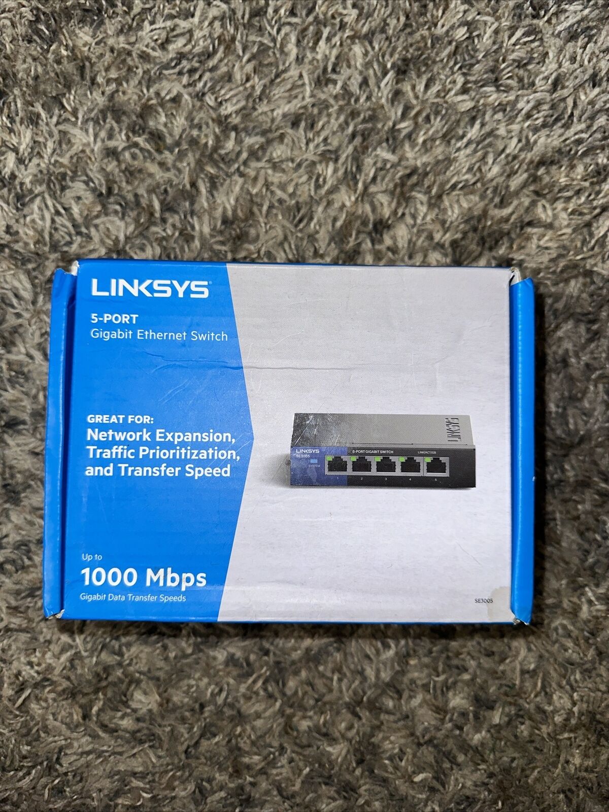 Linksys SE3005 V2 5-port Gigabit Ethernet Switch