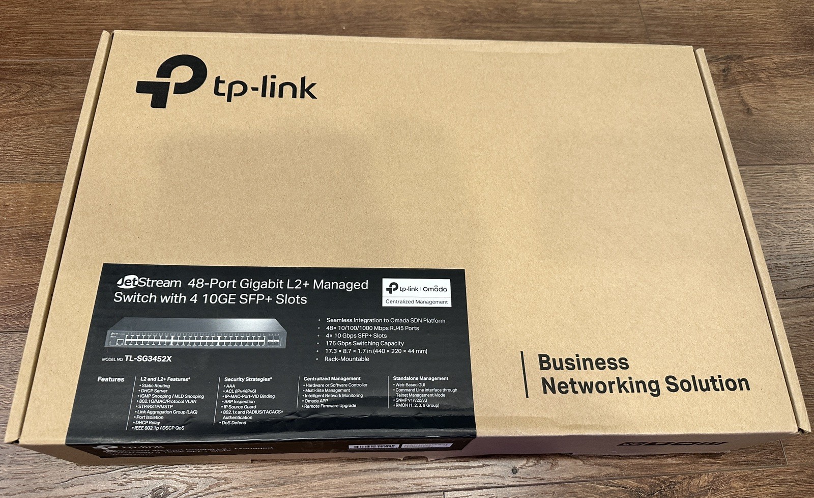 TP-Link JetStream TL-SG3452X 48-Port Gigabit L2+ Managed Switch 4x 10G SFP+