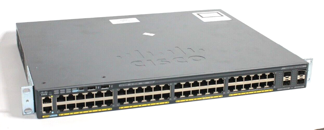 Cisco Catalyst 2960X 48 Port PoE+ SFP Network Switch WS-C2960X-48LPS-L OS 15.2