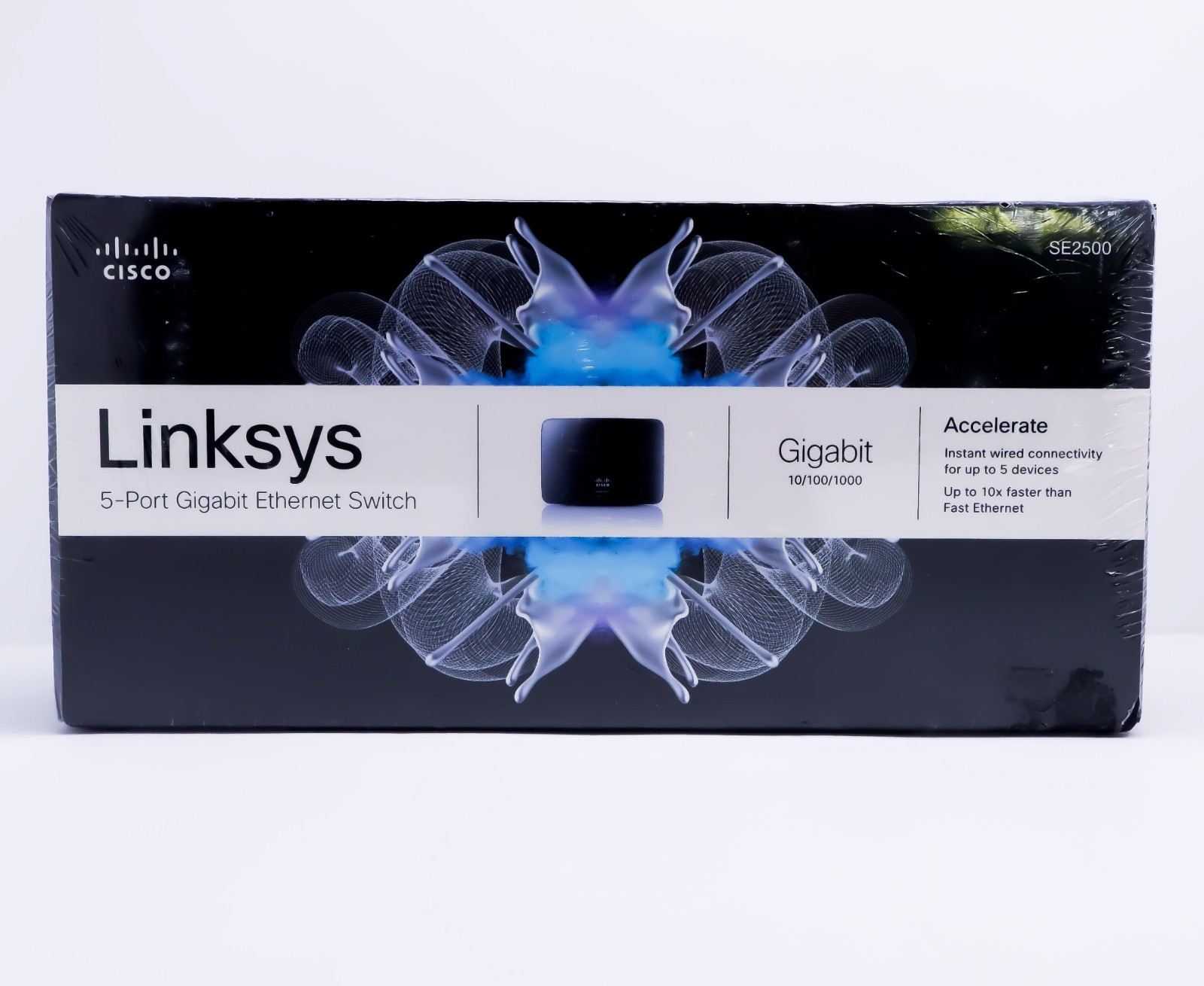 Linksys 5-Port SE2500 Gigabit Ethernet Switch 10/100/1000 BRAND NEW SEALED