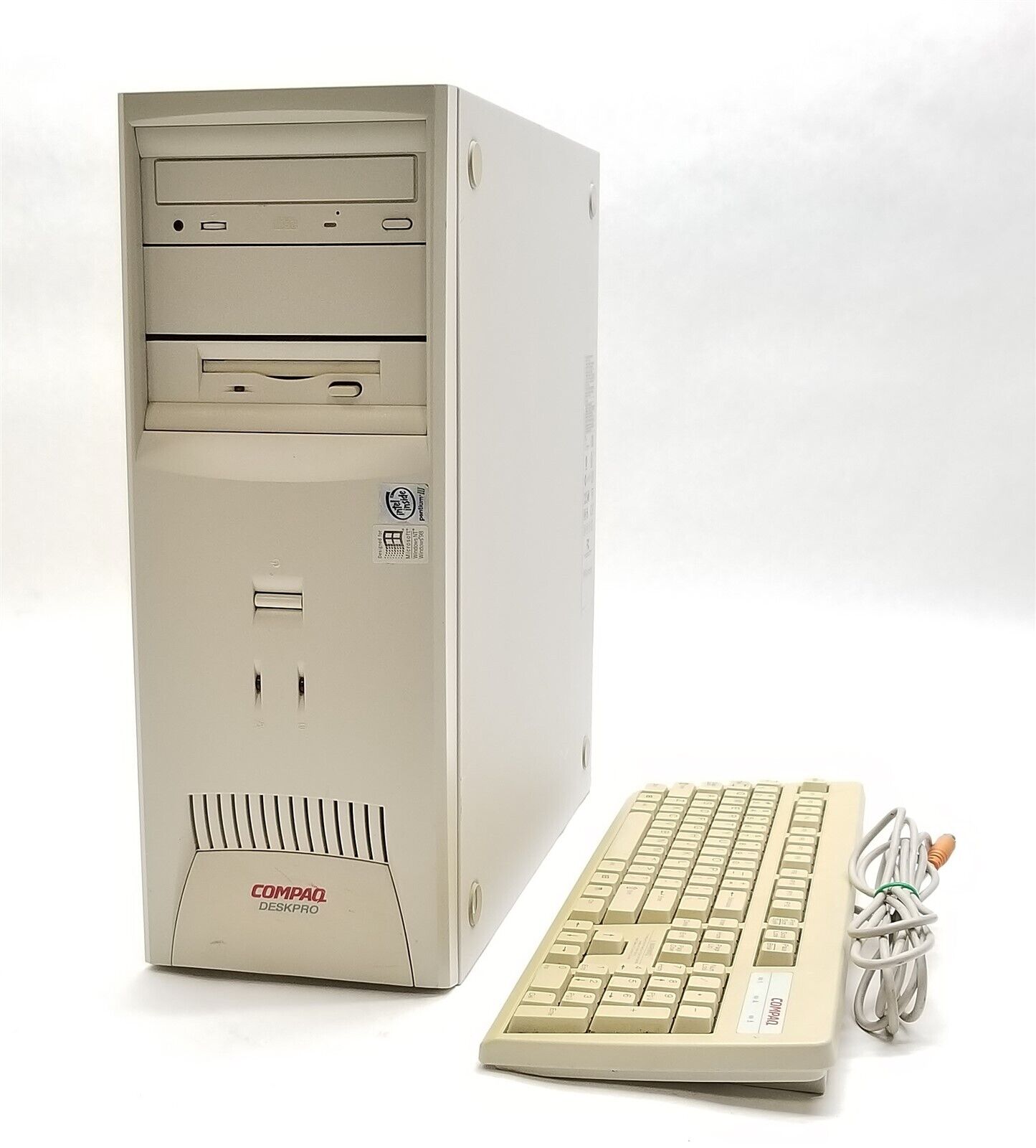 Retro Compaq Deskpro PD1000 Pentium III 550MHz 256MB NO/HD Vintage MATROX G200