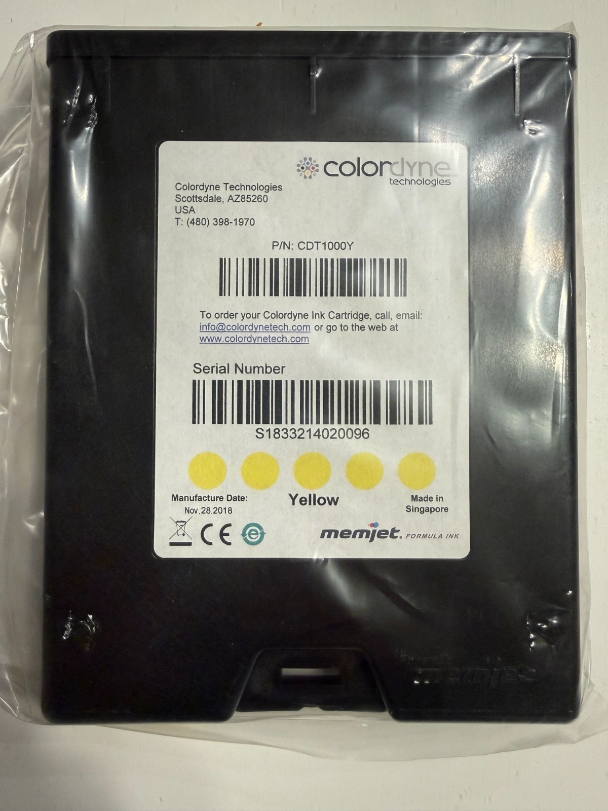 Colordyne CDT1000Y - Yellow