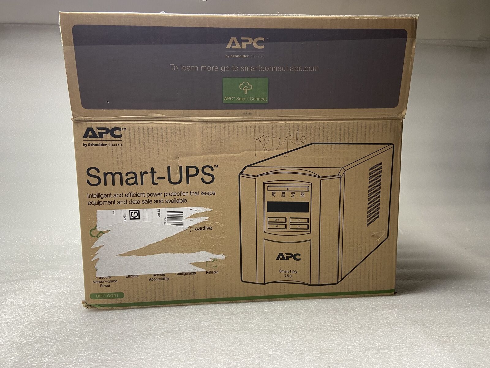 APC SMT750C Smart-UPS 750 VA 500W 120V Backup Power Supply, NO BATTERY