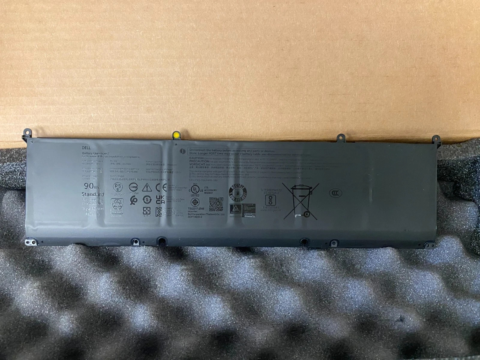 NEW OEM DELL Alienware m16 R2 90W 6 Cell Laptop Battery P0FWH HGJCY M9DG0 1969N