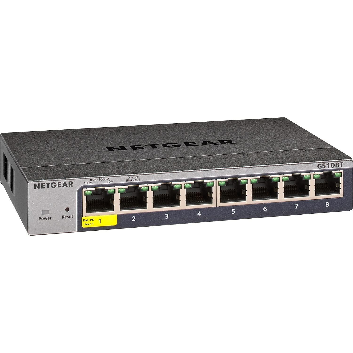 NETGEAR GS108Tv3 8 Port Gigabit Smart Managed Ethernet Switch with SFP Ports