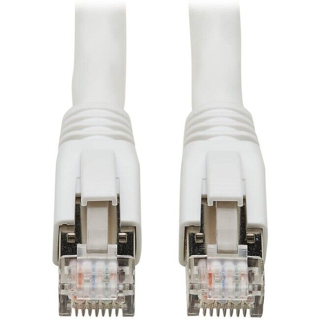 Tripp Lite 25ft Cat8 Snagless 25G/40G FTP Network PoE Cable White N272025WH