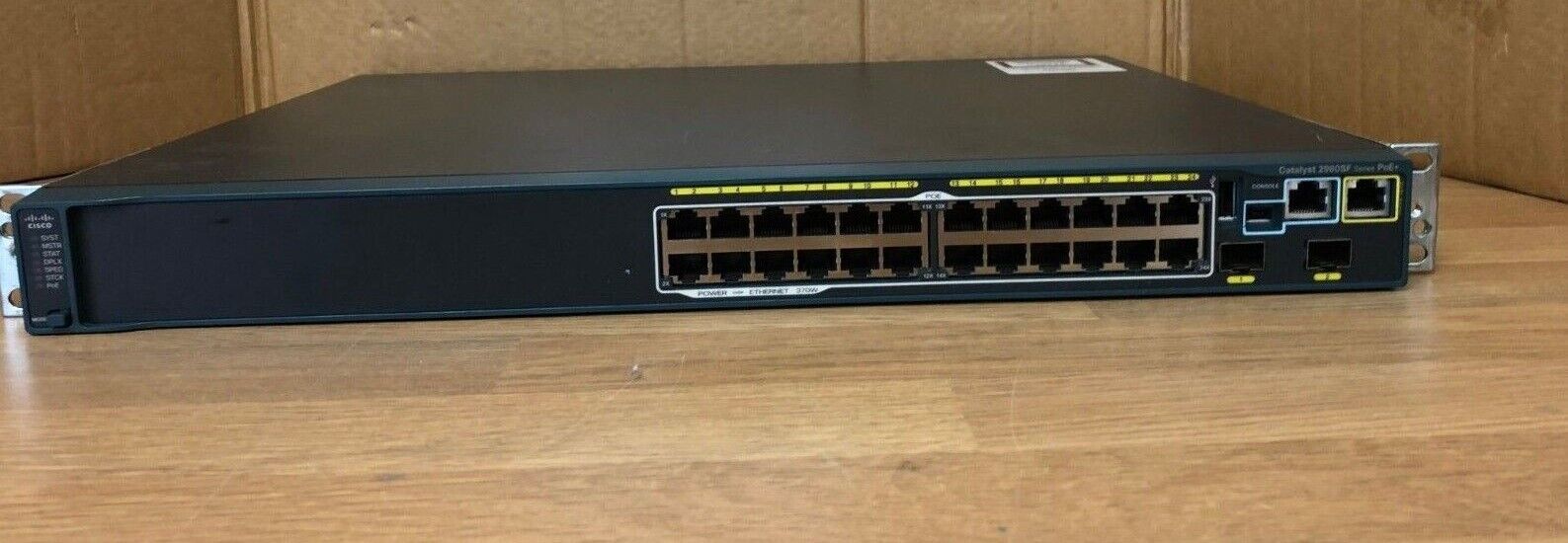 Cisco 2960S WS-C2960S-F24PS-L 24Port PoE+ FASTEthernet Switch PoE 15.2 OS