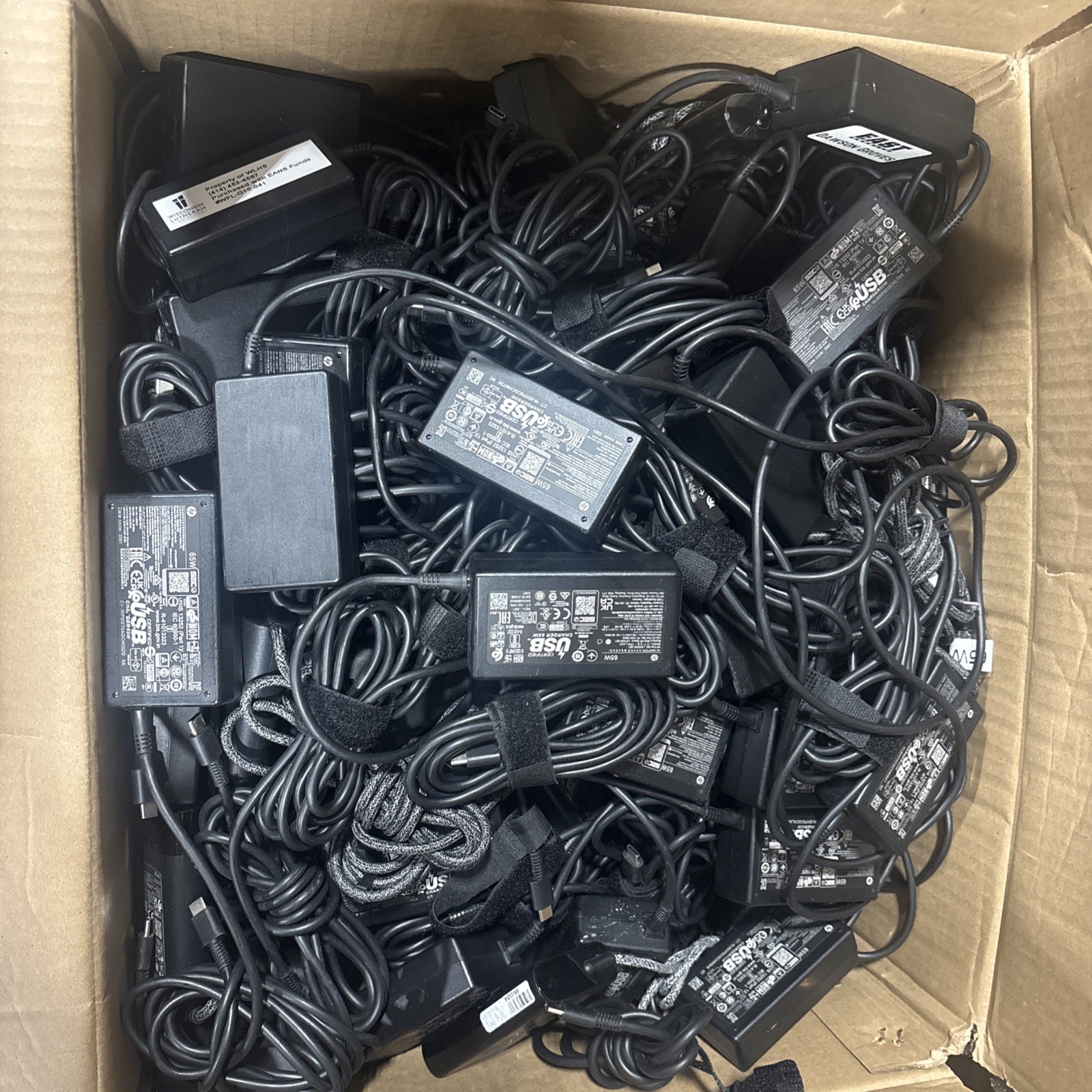 LOT 10 OEM HP 65W Type-C USB-C Laptop Charger