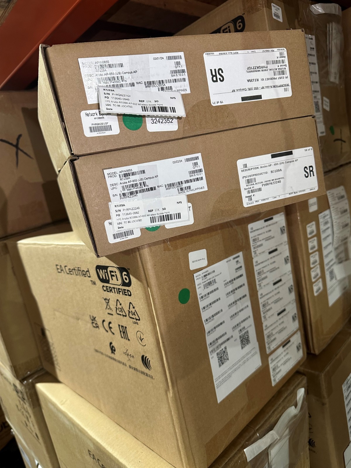 R7J39A - HPE Aruba AP-655 Campus Access Point Wi-Fi 6E Tri Band -  BRAND NEW 