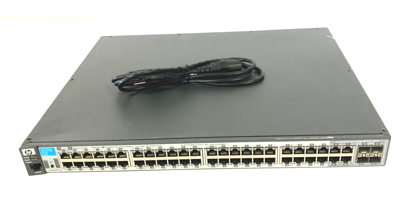 J9147A HP Procurve 2910al-48G 48 port Ethernet Switch + Power Cord