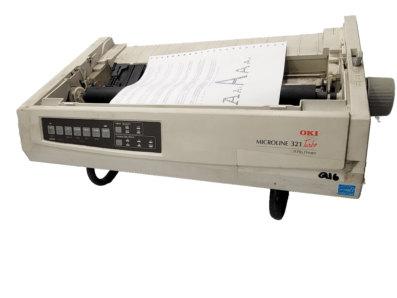 OKI Okidata Microline 321 Turbo 9-Pin Wide Carriage Dot Matrix Impact Printer