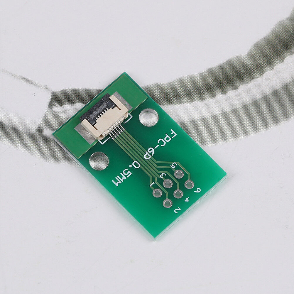 1Pcs 6 pin 0.5mm FFC FPC to 6P dip 2.54mm PCB converter board adapter.gu