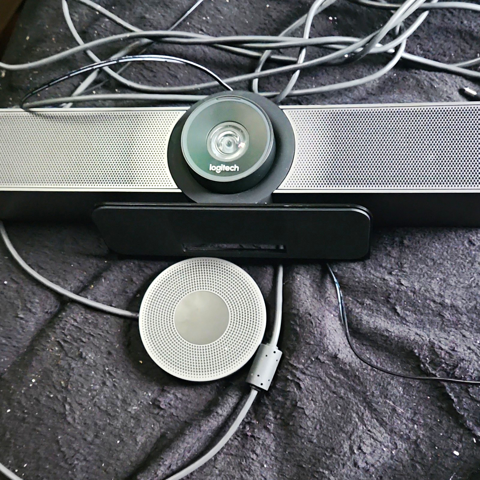 Logitech MeetUp Conference Camera + Expansion Mic V-U0044 Untested