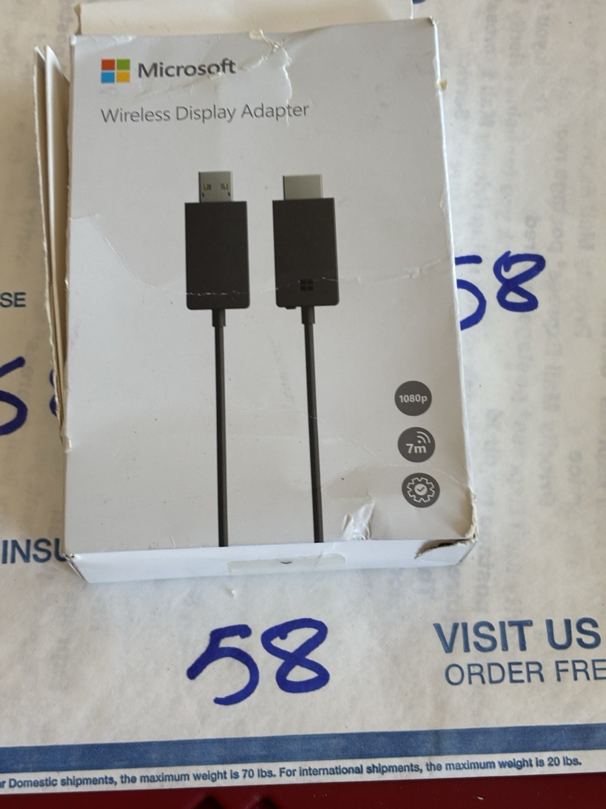 Microsoft Wireless Display Adapter (Model: 1733 - P3Q-00001)
