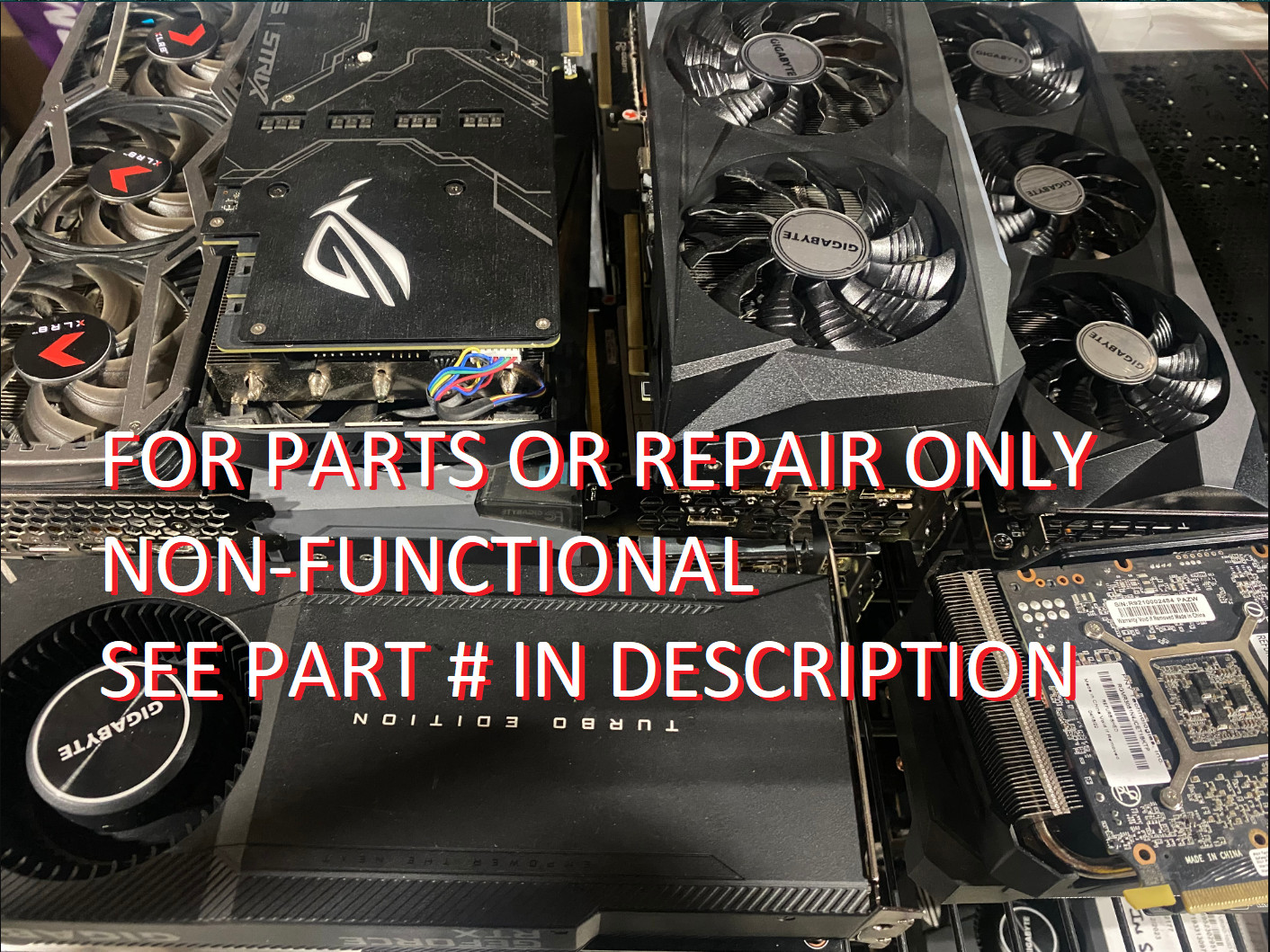 BAD GIGABYTE RTX 4070 Ti Super 16GB ( GV-N407TSWF3MAX OC-16GD) GDDR6X(As-is)