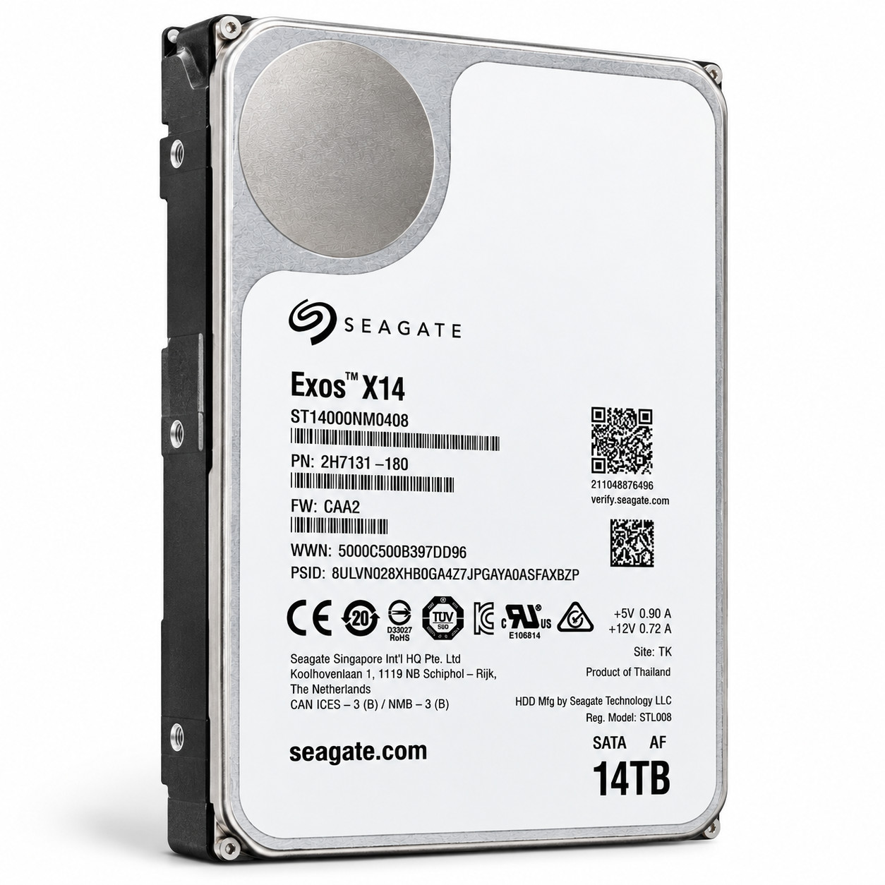 Seagate 14TB Exos X14 7200RPM SATA 6Gb/s 256MB 3.5