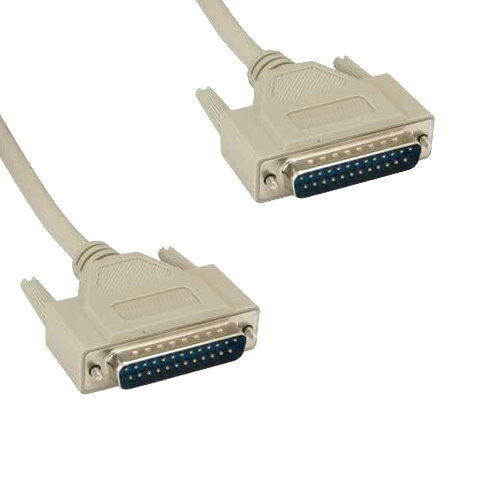 [Lot10] 50Ft DB25 25Pin Male to Male Cable 28AWG Serial RS-232 Printer DTE Scann