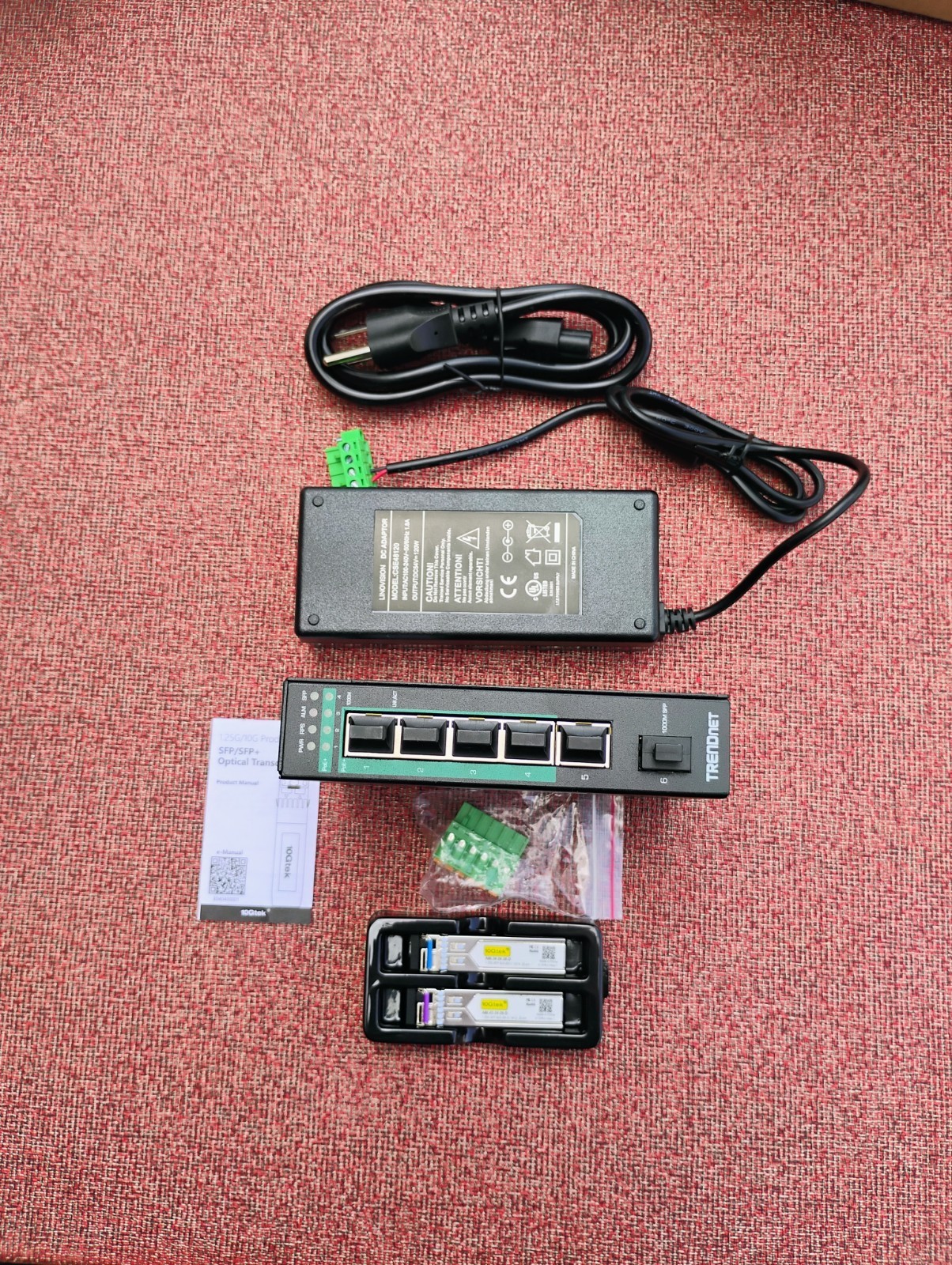TRENDnet TI-PG541i 6-Port Industrial Gigabit PoE+ Managed Switch w/ 54V Power...