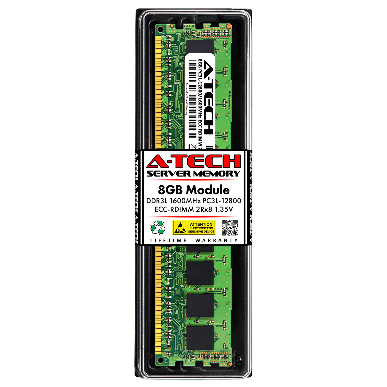 8GB 2Rx8 PC3L-12800R RDIMM Supermicro 6016GT-TF-TM2 6026TT-HIBQRF Memory RAM