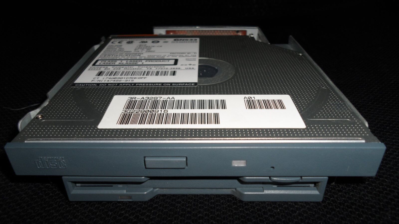 HP Compaq CD-ROM SlimW/ Floppy Blue for DS20e 3R-A3297-AA 1977047B-C9 147488-915
