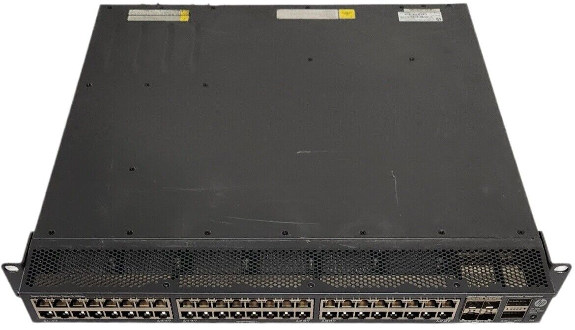 HP 5900AF-48G-4XG-2QSFP+ 1G / 10GbE / 40GbE Switch w/2x PS and 2x F-B Fans
