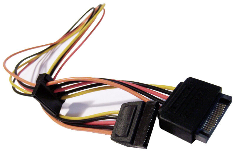 HP SATA Power Extension 20in Cable NEW Bulk 609886-001 SATAPower SATA15PN-to-2F2