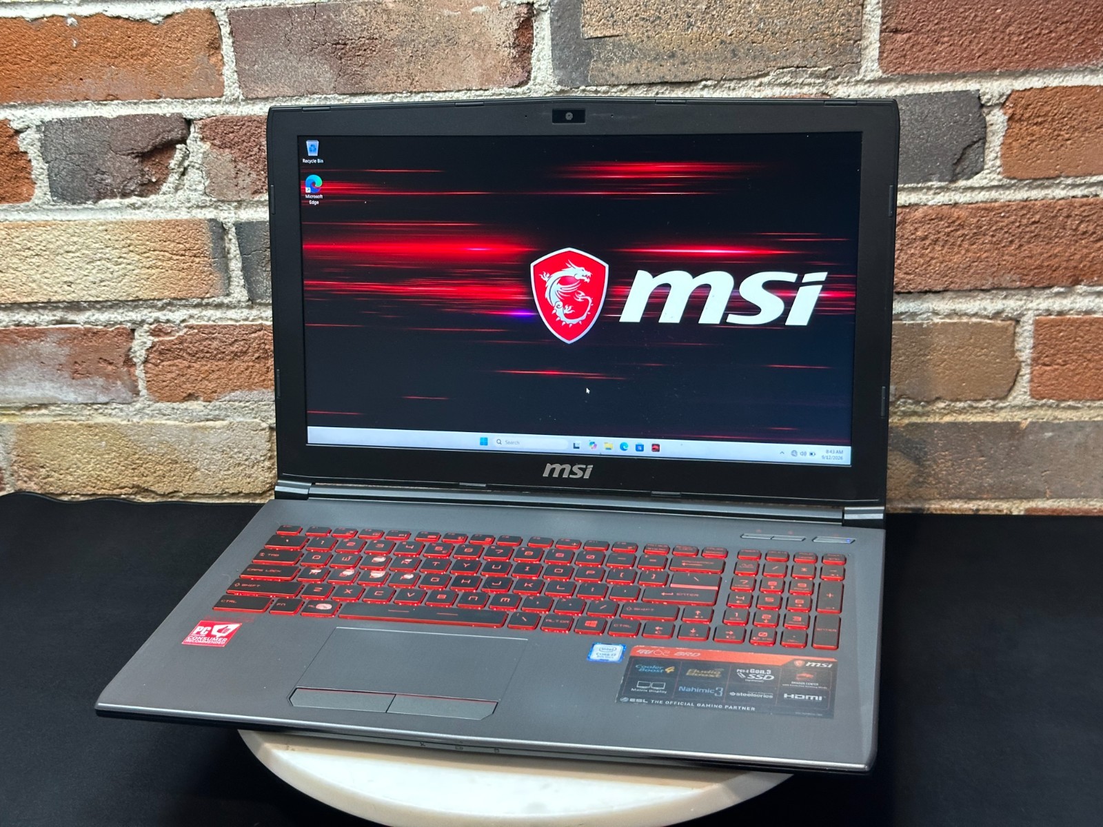 MSI GV62 8RD 15.6