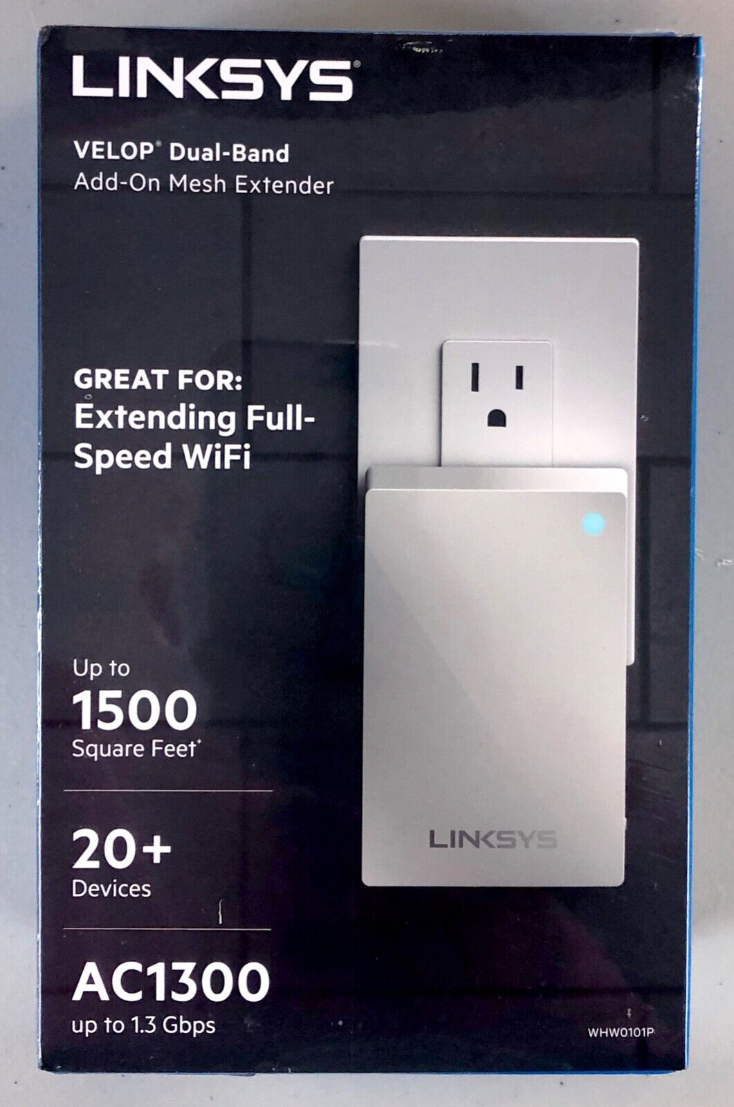 Linksys Velop Dial Band Add-On Mesh Extender, Model WHW010P