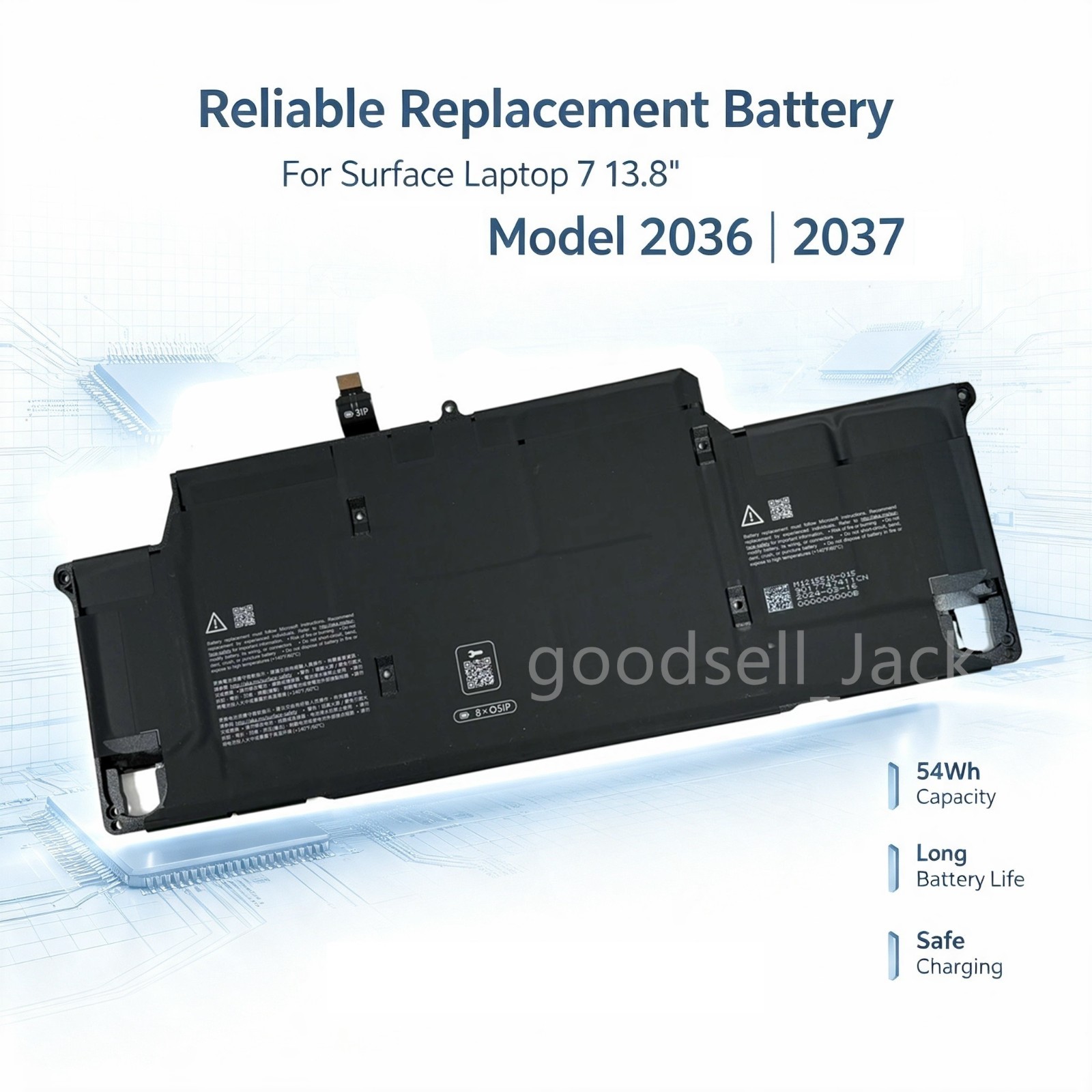 New Battery G3HTA077H for Microsoft Surface Laptop 7 - 13.8