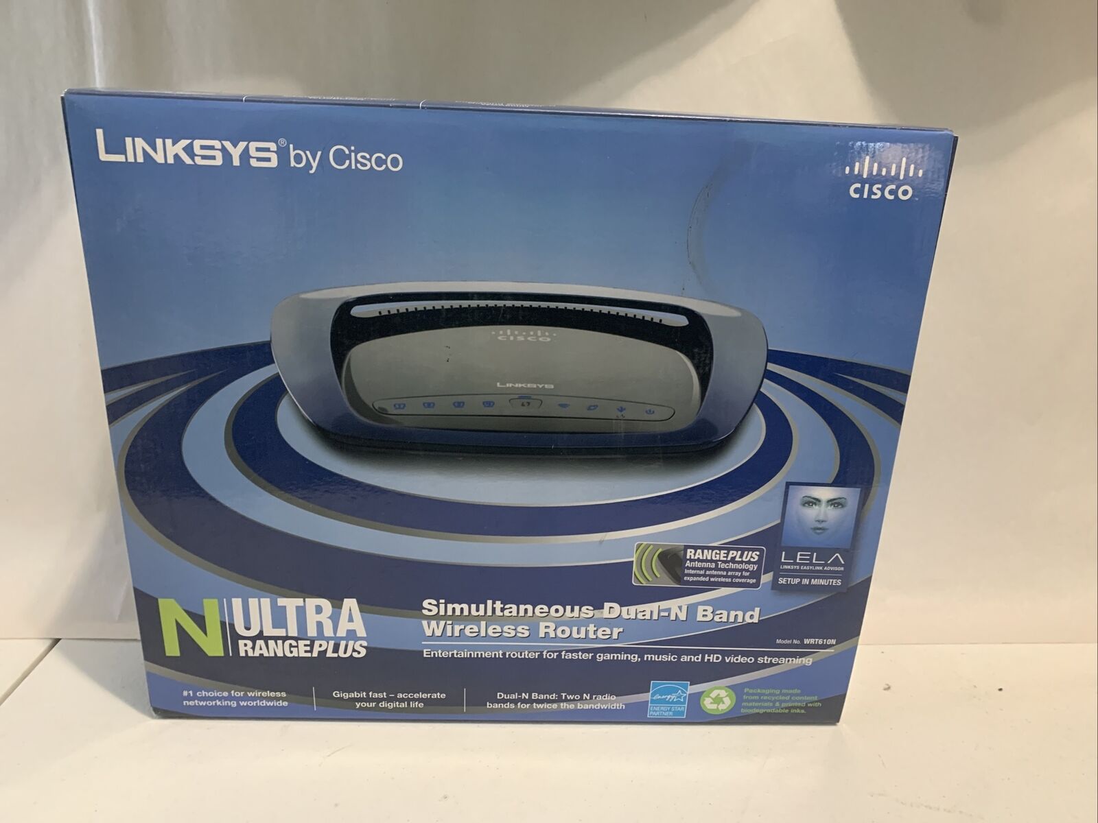 Cisco Linksys N-Ultra Range Plus Dual N-Band Wireless Router WRT610N