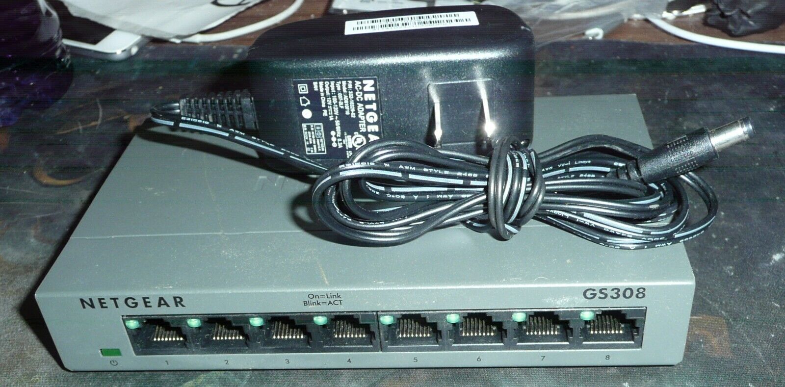 Netgear 8 Port Gigabit Unmanaged Ethernet Switch GS308