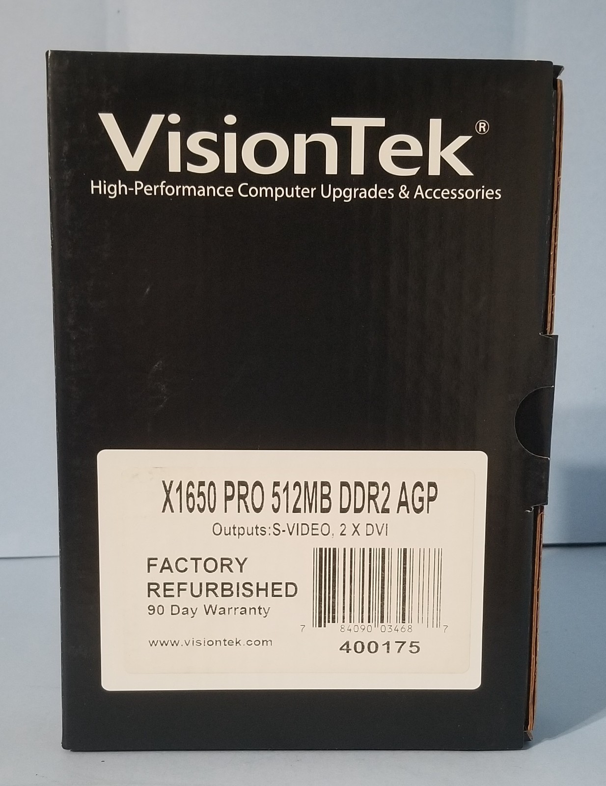 VisionTek ATI Radeon X1650 Pro 512MB DDR2 AGP Video Card VT-RX165PGA2-E3
