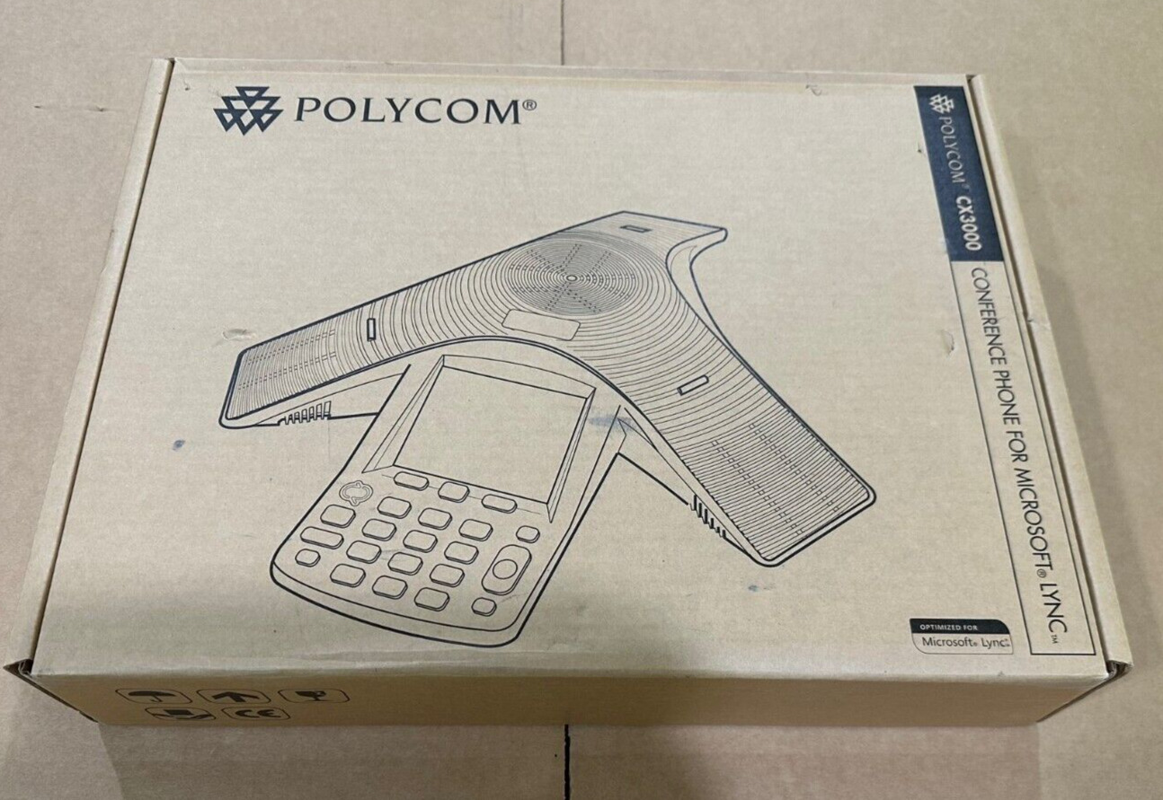 NEW Polycom CX3000 Conference Phone, POE 2200-15810-025
