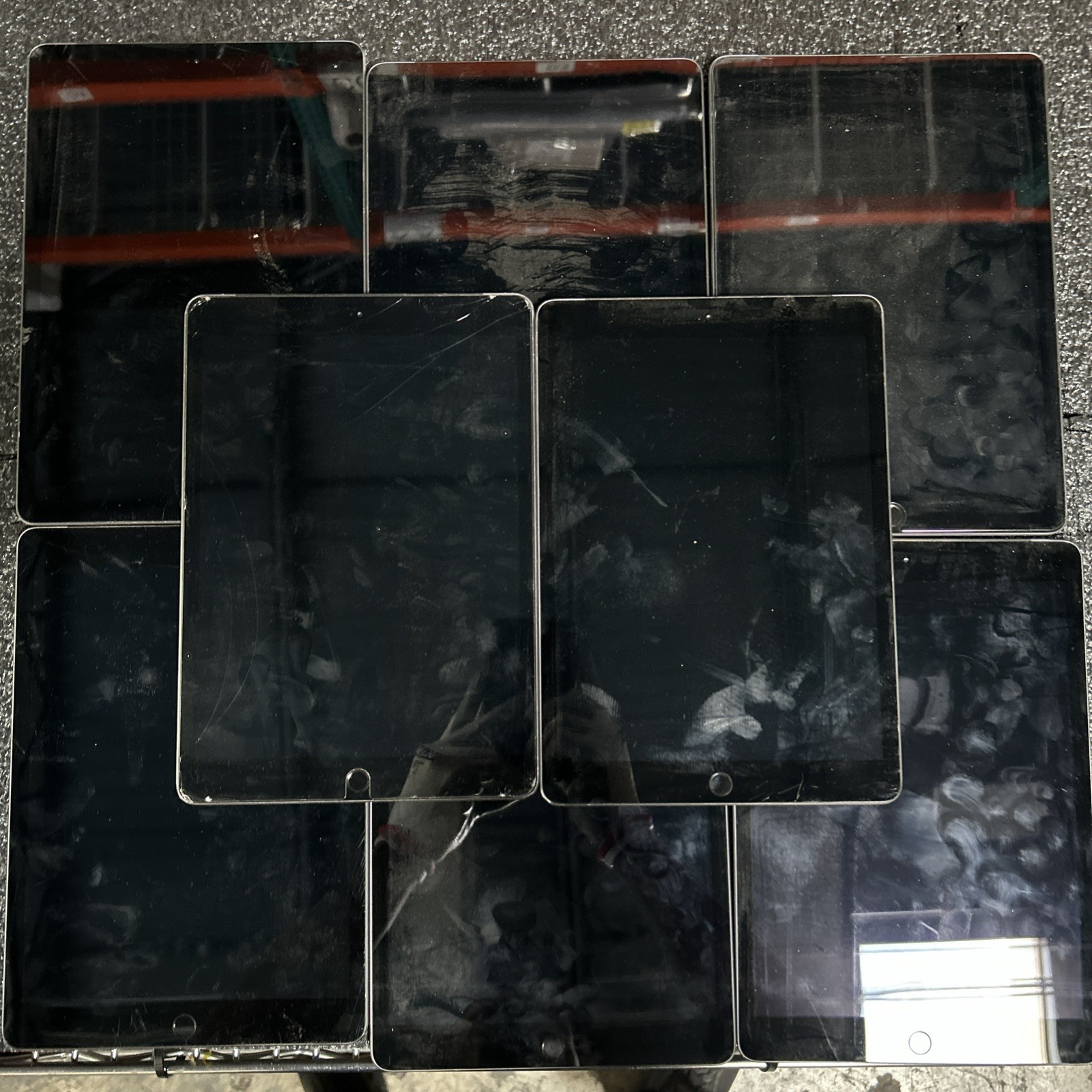 As Is Mixed Lot of 8  iPads Various Issues For Parts A2200, locked 