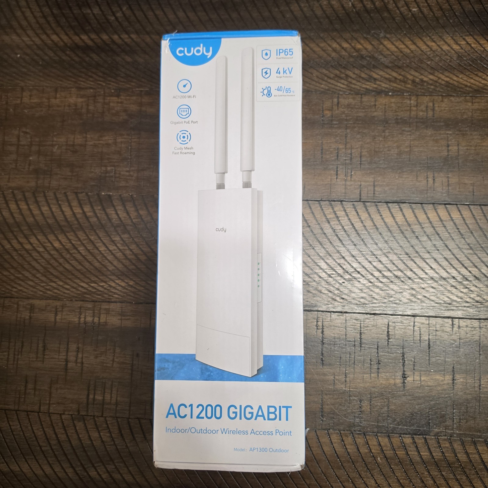 Cudy AC1200 WiFi 5 Gigabit Port Outdoor Access Point, IP65, AP1300 Outdoor