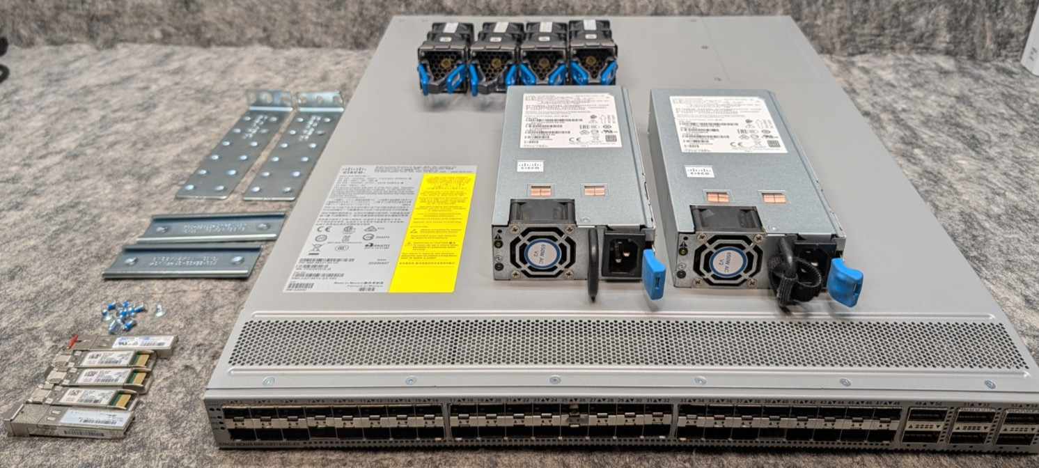 CISCO NEXUS 9300 48x SFP+, 6x QSFP28 Port Data Center Switch | N9K-C93180YC-EX