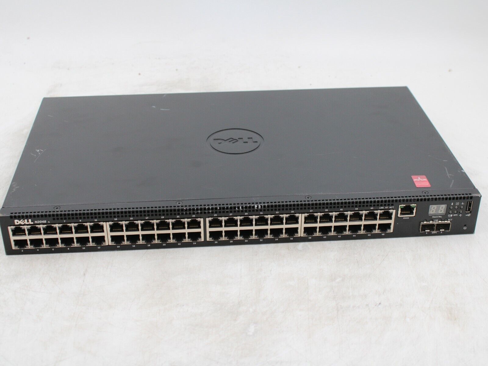 Dell N2048P 48 Port Gigabit PoE 10/100/1000 GbE 2x 10 GbE SFP+ Network Switch