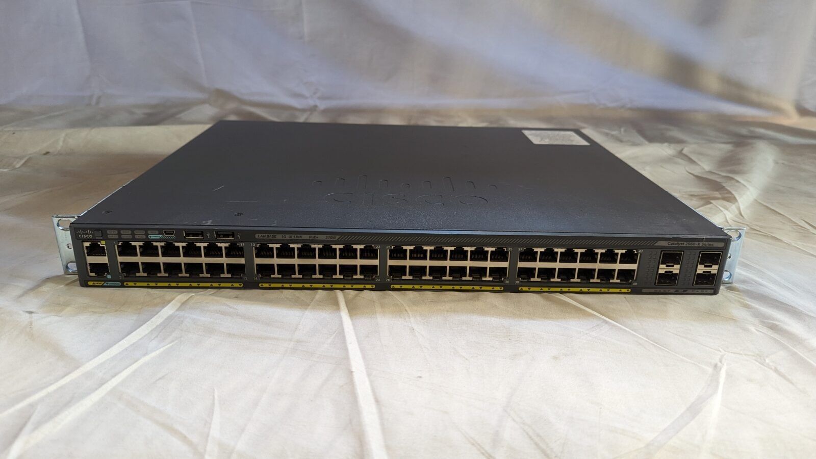 Cisco WS-C2960X-48LPS-L 48 Port 10/100/1000 POE+ GE+4 SFP Switch