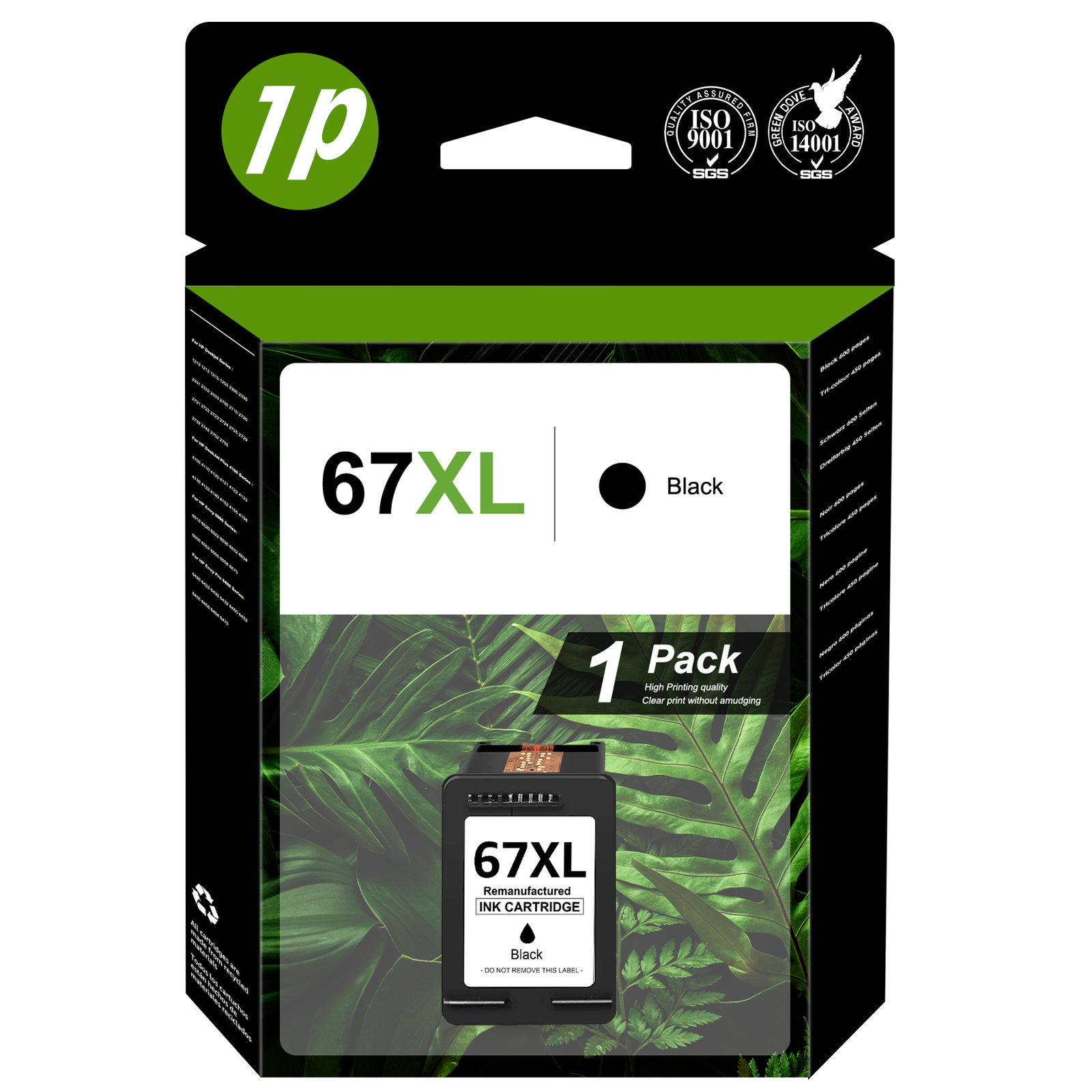 67XL Ink Cartridge for HP Ink 67 Deskjet 2700e 2800e 2755e 4155e Envy 6055e 6455