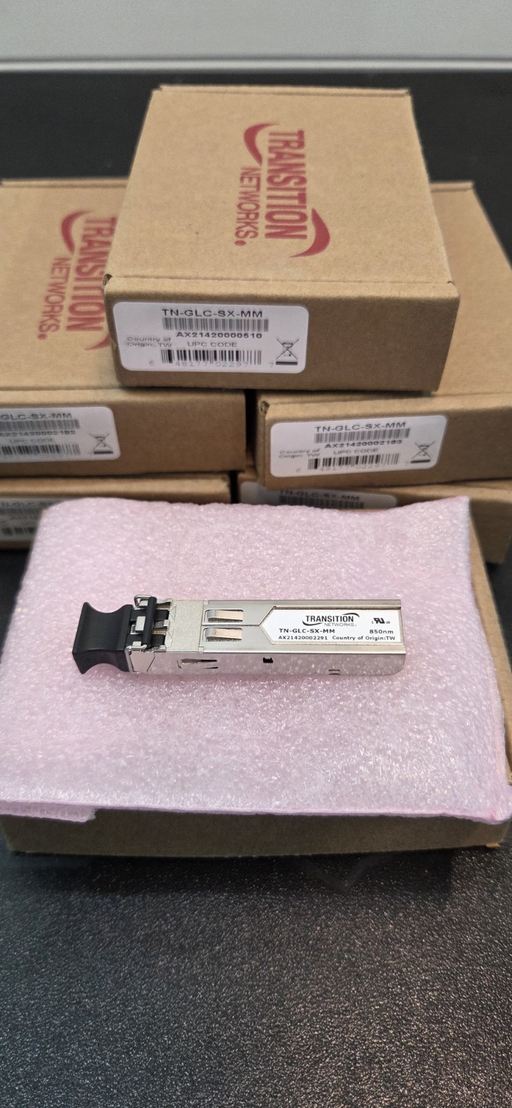 Transition Networks TN-GLC-SX-MM SFP LOT OF 6. 