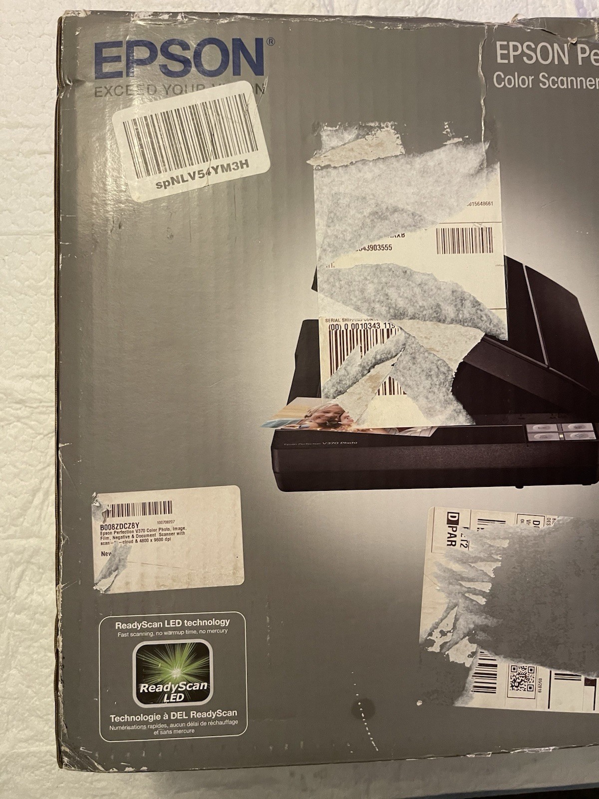Epson Perfection V370 Photo, Slide & Film Scanner Open Box