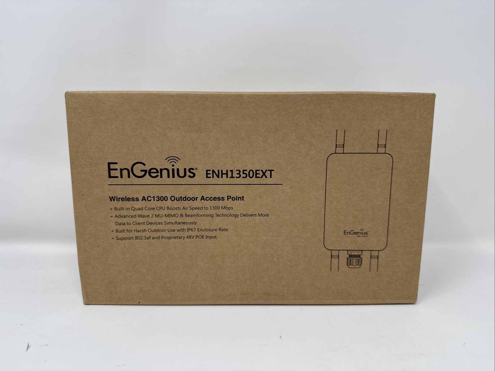 EnGenius ENH1350EXT Wi-Fi 5 AC1300 Outdoor Access Point - IP67 Weatherproof