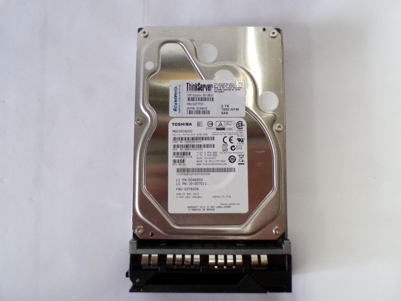 Toshiba MG03SCA200 2TB 7.2K RPM 6Gb/s 3.5\
