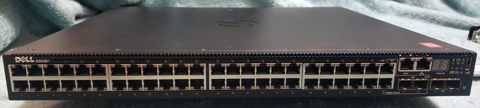 Dell Networking N3048P 48-Port PoE+ Network Switch w/ Dual Power Rack Mount Kit