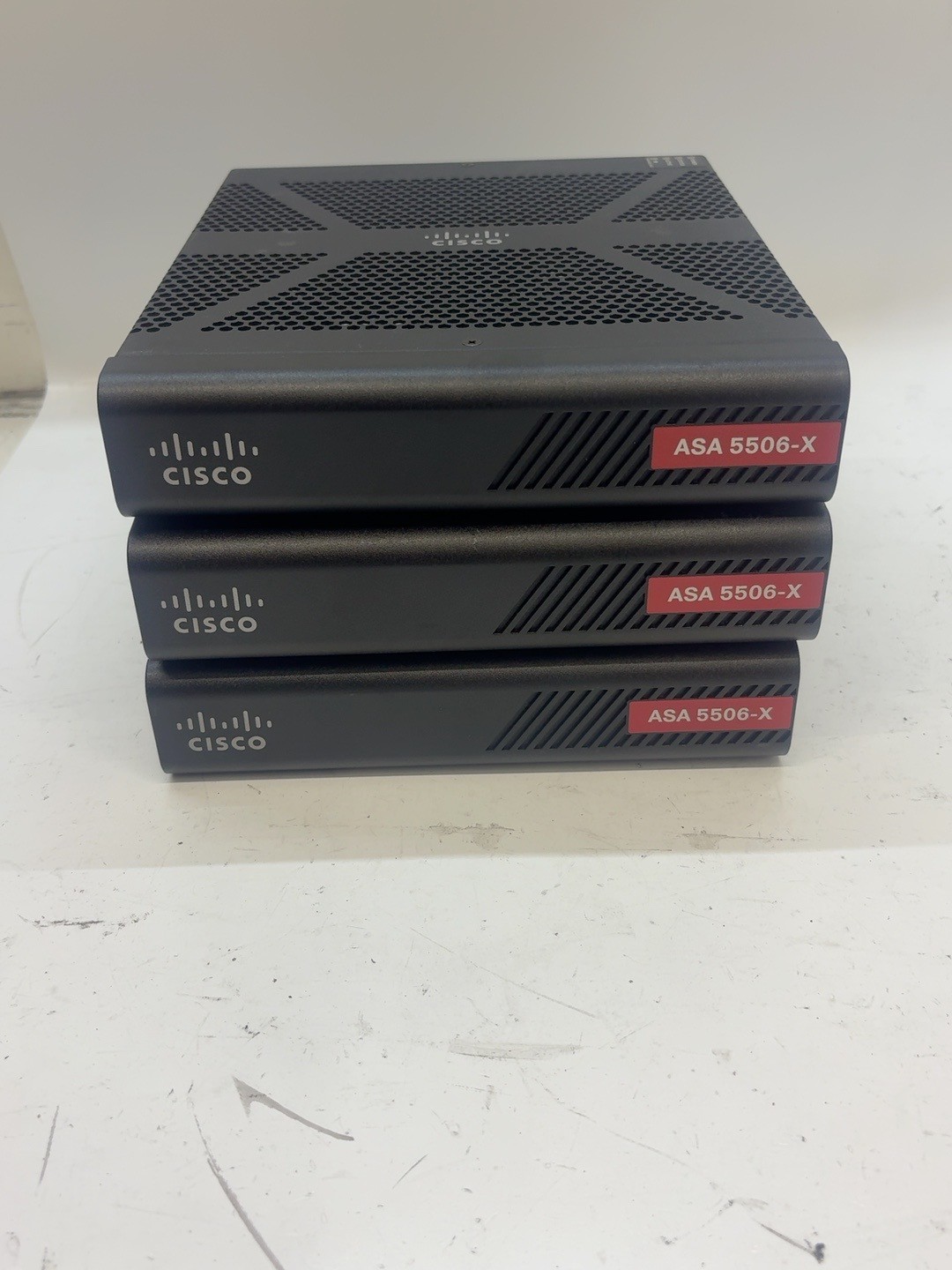 (Lot of 3) Cisco ASA 5506-x 8xGE Ports Next-Generation Firewall PWR TESTED T8C1