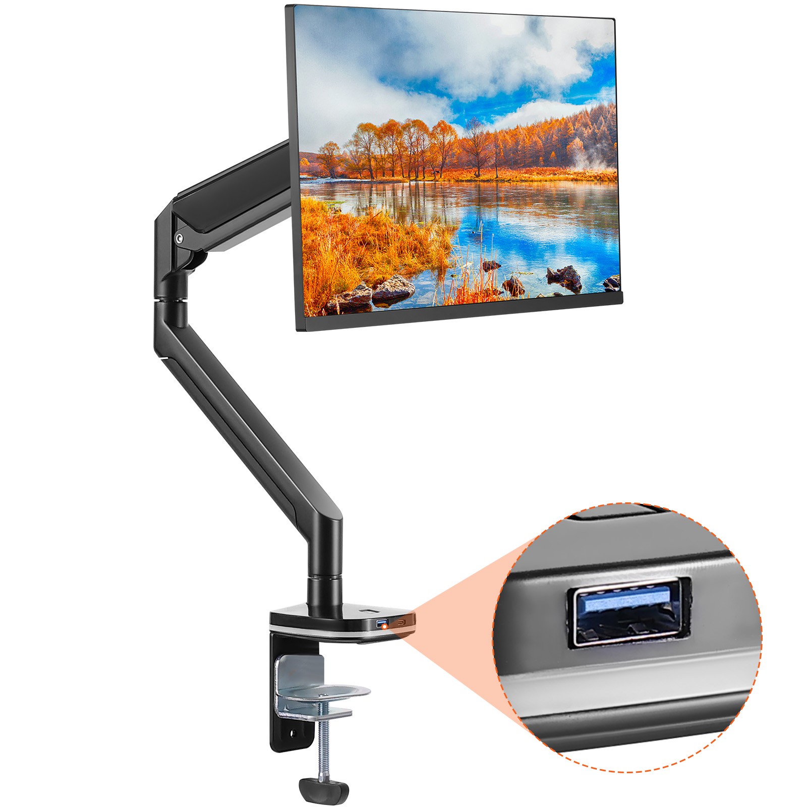 VEVOR Single Monitor Arm Mount Desk Stand for 13\