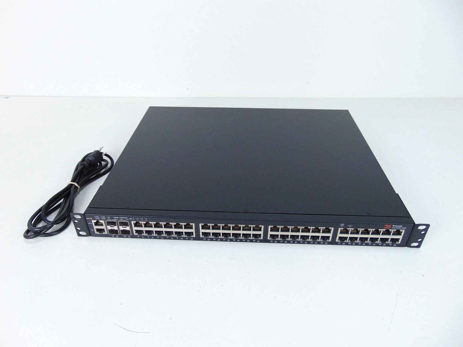 Brocade ICX6450-48P 48x 1Gb 4x 1/10 Gb Ports Gigabit POE+ 2x 10G SFP+ Ports