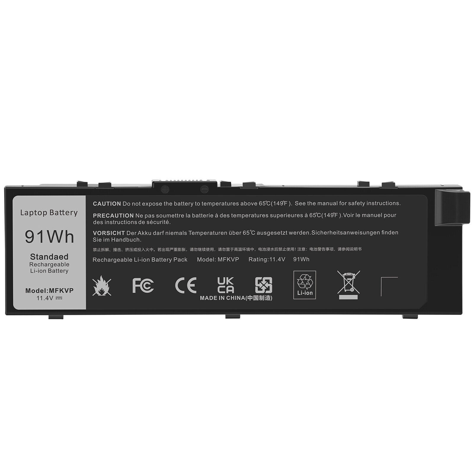 ✅91Wh MFKVP Battery For Dell Precision 15 7510 7520 17 7710 7720 M7510 M7710