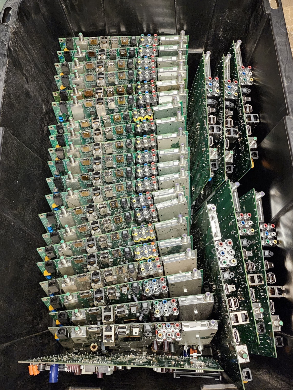 Miscellaneous Lot Of 27 Cards Motherboards/Untested Cable Box/DVR Untested.