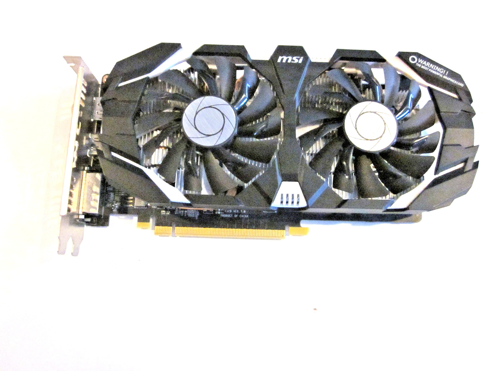 PRE-OWNED MSI GEFORCE GTX 1060 3GT OC VIDEO CARD